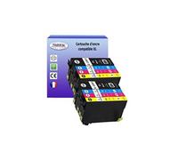 8 Cartouches Compatibles pour Epson WorkForce Pro WF4735DTWF remplace Epson T3591 T3592 T3593 T3594 (35XL)- T3AZUR