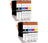 8 Cartouches d'encre Compatible avec Canon PGI-5 CLI-8 Multipack pour IP3300 IP3500 IP4200 IP4200 Series IP4200X IP4300 IP4500 IP4500 Series IP4500X IP5200 IP5200R IP5200 IP5300