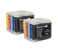 8 Cartouches d'encre Compatibles LC970 / LC1000 pour imprimantes Brother - Set