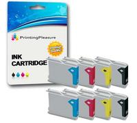 8 Cartouches d'encre compatibles pour Brother DCP-130C 135C 150C 260C 330C 350C 357C 540CN 560CN 750CW 770CW Fax-1355 1360 1460 1560 2840C MFC-235C 240C 440CN 465CN 680CN 5460CN | LC1000 LC970