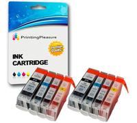 8 Cartouches d'encre compatibles pour Canon BJC-3000 BJC-6000 BJC-6100 BJC-6200 BJC-6500 I550 I560 iP3000 iP4000 iP5000 MP700 MP730 MP780 S450 S520 S600 S750 | BCI-3eBK BCI-6C BCI-6M BCI-6Y