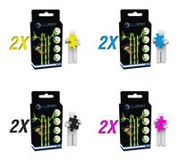 8 Cartouches d'encre générique pour Brother DCP-145C DCP-165C DCP185C DCP-195C DCP-383C DCP-385C DCP-387C DCP-395CN, Certifié ISO 9001 ISO 14001 - Visiodirect -