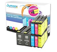 8 cartouches type Jumao compatibles pour HP Officejet Pro 8100 8616 251dw 276dw +Fluo offert