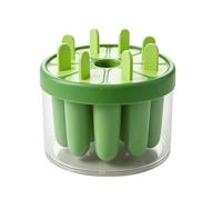 8-Cavity Ice Pop Molder - Ice Cream Mold Container, Pop Bar Mold with Built-in Sticks, Silicone Treat Tray, Easy Release Container for Home Kitchen Party and Backyard BBQ