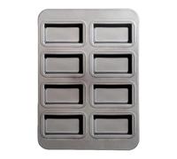 8 Cavity Loaf Mold Baking Non Stick Pan, Small Molds Pans Divided Rectangle Meat Tray Muffin Brownie Cupcake Cheesecake Kitchen Bakeware | Perfect Suitable Ideal for Usages Scenarios