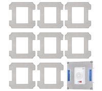 8 Chiffons de rechange, Chiffon de Nettoyage, Compatible avec Ecovacs Winbot W2S, W2S Omni, Chiffons de rechange, Tampons de Chiffon Nettoyage Kit, Réutilisables, Mmicrofibre Lavables