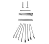 8 Clés Kalimba en Acier pour Remplacement DIY | kalimba 8 touches, matériau métal pour robuste, améliore l'expérience musicale, finition argentée
