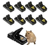 8 Clips de Piege a Souris Efficace, Clips de Piege a Souris Efficace Réutilisables, Tapetteà Souris pour Cuisine, Entrepôt,Jardin, pour la Maison et Exterieur