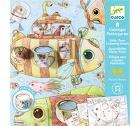 8 coloriages Le voyage de Malo Djeco
