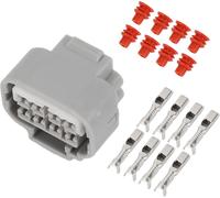 8 Connecteur Étanche À 8 Broches Pour Phare - Connecteur De Borne De Fil Femelle De Voiture - Pour Toyota Plastique Gris - 1 Ensemble.