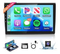 8 Core 4+64G Android Autoradio pour Fiat Bravo 2007-2014 9 Pouces Écran Tactile Radio Bravo Carplay sans Fil Android Auto Mirror Link Bluetooth FM/RDS/EQ WiFi GPS Caméra Recul