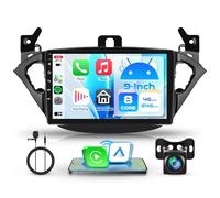8 Core 4+64G Android Autoradio pour Opel Corsa E 2015-2019/Opel Adam 2013-2016 9 Pouces Écran Stereo Carplay sans Fil Carplay Android Auto Mirror Link Bluetooth FM/RDS/EQ WiFi GPS SWC Caméra Recul