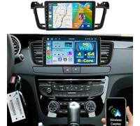 8 Core 4+64G Android Autoradio pour Peugeot 508 2011-2018 sans Fil Carplay Android Auto MirrorLink, 9" IPS Ecran Tactile Radio Voiture avec Bluetooth 5.0/GPS/Caméra de Recul/FM/WiFi/SWC/32EQ