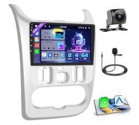 [8 Core 4+64GB] Android 15 Autoradio, Carplay Android Auto Sans Fil, pour Renault Logan 1 Sandero 2009-2015 Largus Dacia Duster Radio, Hikity Écran Tactile 9’’ Bluetooth Stéréo Mirror Link GPS WiFi FM