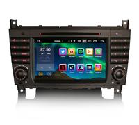 8-Core 4Go+64Go Android 14 Autoradio pour Mercedes Benz Classe C/CLC W203 Classe G W463 Support GPS Navigateur DSP Bluetooth WiFi Dab + TPMS Wireless Carplay Android Auto Écran Tactile