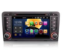 8 Core Android 14 Autoradio Stéréo pour Audi A3 S3 RS3 8P Sportback 2003-2012 GPS Navigateur Carplay sans Fil Android Auto DSP Bluetooth WiFi FM Radio Canbus Dab+ IPS 7 Pouces écran Tactile 4Go 64Go