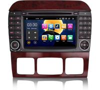 8 Core Android 14 Autoradio Stéréo pour Mercedes S lass W220 W215 GPS Navigateur Carplay sans Fil Android Auto DSP Bluetooth WiFi Commande au Volant Dab+ GPS IPS 7 Pouces écran Tactile 4Go 64Go