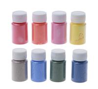 8 couleurs de pigments thermochromiques activés par la température - Sensible à la chaleur - Changement de couleur - Résine époxy liquide magique