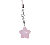 8 couleurs perles de étoiles à cinq branches étiquettes volantes nouvel an fabrication de bijoux glands porte-clés pendentif pour porte-clés artisanat perles de glands pendentifs