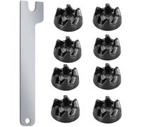 8 coupleurs 9704230, coupleur en caoutchouc, compatible avec les modèles KitchenAid KSB52, KSB5, 5KSB52, 5KSB55 (clé de montage incluse)