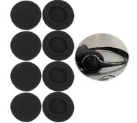 8 Coussinets de Remplacement en Mousse pour Casques SENN-HEISER EPOS PC 2 Chat, PC 3 Chat, PC 5 Chat, PC 7 USB, PC 8 USB, Coussinets Noir, Kit de 4 Pièces