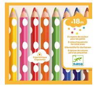Djeco – Crayons de couleur – 8 pour les petits