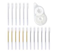 8 Crayons De Surligneur, Courroie Correctionnelle En 1 Pièce, Stylo Gel Argenté En Or Blanc, Stylo De Marqueur Étudiant, Stylo Art Flash Créatif, Stylos De Description Multifonctionnelle