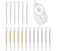 8 Crayons De Surligneur, Courroie Correctionnelle En 1 Pièce, Stylo Gel Argenté En Or Blanc, Stylo De Marqueur Étudiant, Stylo Art Flash Créatif, Stylos De Description Multifonctionnelle[Z1134]