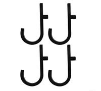 8 crochets de rangement pour l'organisation de l'abri de jardin avec 4 crochets en J et 4 crochets en V conçus pour sécuriser les outils et maintenir l'ordre