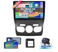 【8 Cœur 2+64G】 Hodozzy Carplay Autoradio pour Citroën C4 DS4 2013-2017, 10 Pouces Ecran Tactile Android Autoradio avec Android Auto/WiFi/GPS/RDS/FM/Bluetooth/USB/DSP