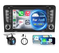 8 Cœur 4GB+64GB Android 15 Autoradio pour Audi A3 2003-2012/S3 2006-2012/RS3 2011-2012 CarPlay Android Auto, Hodozzy Radio 7 Pouces Écran Tactile GPS Wifi Bluetooth, FM/RDS DSP +Caméra Radio pour Audi