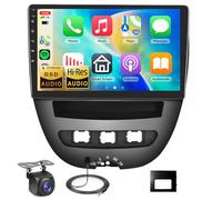 【8 Cœurs 4+64G】 Autoradio pour Toyota Aygo/Peugeot 107/Citroen C1 2005-2014 avec DSP 5G WiFi Carplay Android Auto, Hodozzy 9" 1280P QLED Écran Tactile Bluetooth 5.1 GPS FM/RDS Caméra de recul