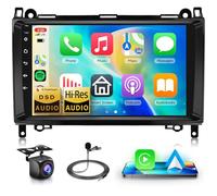 【8 Cœurs 4+64G】 Qualcomm Snapdragon Autoradio pour Mercedes Benz B200 W169 W245 W639 Sprinter Vito Viano avec DSP 5G WiFi Carplay Android Auto, 1280P QLED Écran Tactile Bluetooth 5.1 GPS FM/RDS