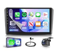 8 Cœurs 6G+128G Autoradio Android pour Audi A3 S3 RS3 8P 8VS 8PA 2003-2012 Carplay Android Auto Sans Fil avec 9'' écran Tactile FM/RDS/EQ/DSP WiFi GPS Panoramique 360° Commandes au Volant Caméra Recul
