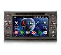 8-Cœurs Android 16 Autoradio Navigateur GPS pour Ford S/C-Max Focus Galaxy Kuga Connect Fiesta Transit Carplay sans Fil Android Auto Bluetooth 5.0 DVD Radio WiFi A2DP RDS 4Go 64Go