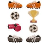 8 décors football en sucre - dekora 230035 Multicolore G