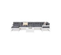 Vidaxl Salon De Jardin 8 Pcs Blanc Bois De Pin Massif