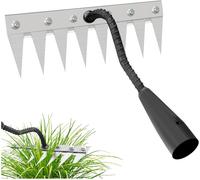 8 Dents Rateau De Désherbage,Râteau De Désherbage Multifonction En Métal,Râteau De Jardin En Acier Au Carbone,Râteau De Jardin En Métal Très Résistant Pour Désherber,Ameublir,Semence(Sans Manche)