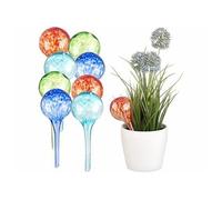 8 doseurs d'irrigation en verre coloré - Ø 6 cm