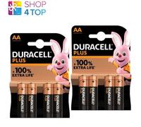 8 Duracell Plus AA LR6 Piles Alcalines MN1500 1.5V Mignon Exp 2032 4Bl NEUF
