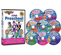 8 DVD Preschool Collection by Rock 'N Learn (Alphabet, Counting to 20, Colors, Learn Spanish, Shapes, Nursery Rhymes, Kindergarten Skills and More)
