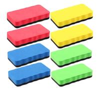 8 Effaceur Tableau Blanc Magnetique Brosse Gommes Nettoyant Sec Effacer | Pour tableau, effacement, bureau, école, réunion, accessoire, propre, magnétique, séchage, board, clean, wipe, dry, marker