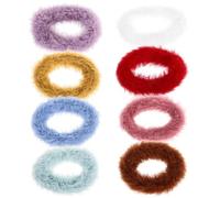 8 Élastiques à Cheveux en Peluche, pour Tout-petits, Chics | Lot de 8 Pièces, Texture Douce et Légère, Maintien Souple, pour Fête D’anniversaire et Baby Shower