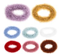 8 Élastiques à Cheveux Mini en Peluche pour Bébé Filles | Lot de 8 Pièces, Léger et Souple, Style Chic Délicat, Usage Quotidien et Baby Shower