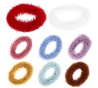 8 Élastiques à Cheveux Mini en Peluche pour Filles, Lot Doux | Texture Légère et Souple, Maintien Confortable, Décoration Chic, pour Bébé, Garçon et Filles, Baby Shower et Activités