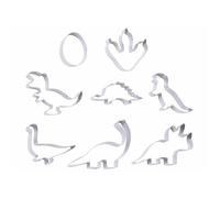 Rosenstein & Söhne 8 emporte-pièces dinosaures en acier inoxydable