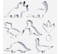 Rosenstein & Söhne 8 emporte-pièces dinosaures en acier inoxydable