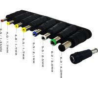 8 en 1 Adaptateur de Prise DC Taille du Filetage Femelle (diamètre) Externe 5.5 Interne 2.1mm converti en 8 Types de Fiche mâle DC pour routeurs,Ordinateurs Portables,chargeurs de Jouets