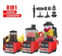 8 en 1 Blender multifonction 9500W - 15 Vitesses - 3.0L Blender Mixeur - 32000RPM - lames en acier inoxy -Robot mixeur -Sans BPA