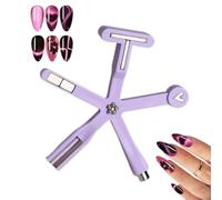 8 en 1 étoile de mer œil de chat aimant nail tool - Ensemble d'aimants œil de chat avec 8 têtes, vernis à ongles gel pour large bande, croix française, cœur, trèfle, diamant, floral, salon de
